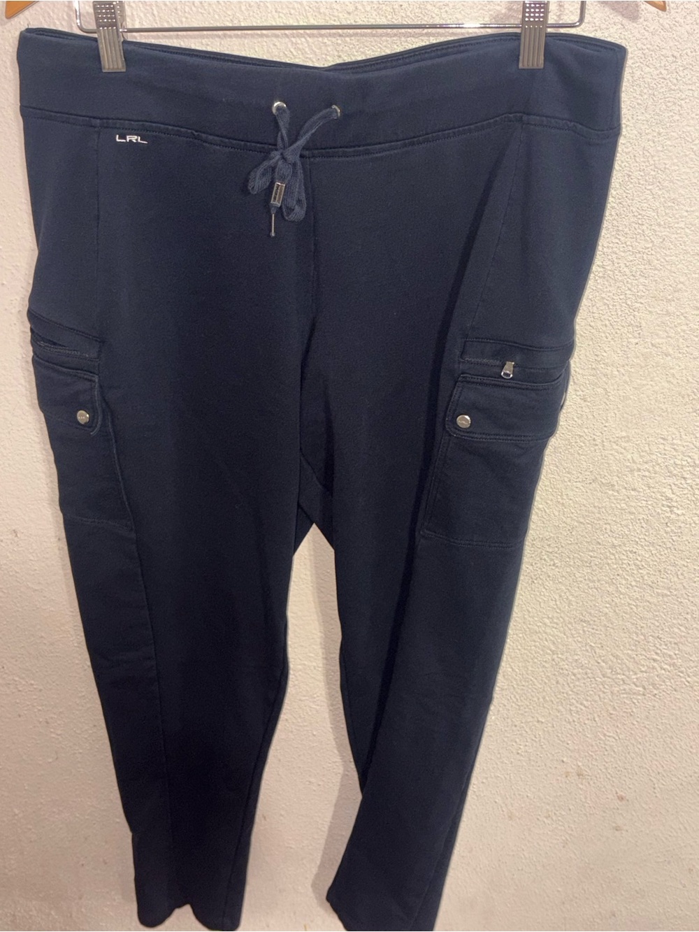 Lauren Ralph Lauren Black Cargo Jogger Pants